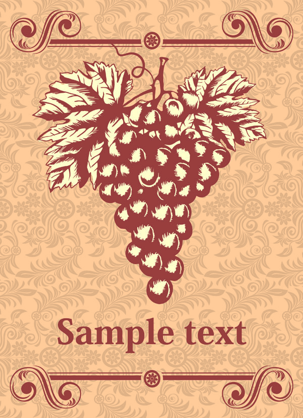 free vector Classic europeanstyle wine bottle stickers vector